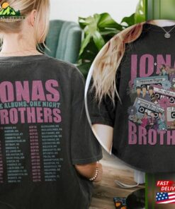 Comfort Colors(r) Jonas Brothers Cassette Shirt Five Albums One Night Tour Sweatshirt T Shirt 3