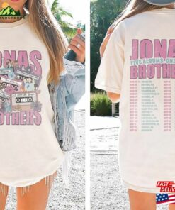 Comfort Colors(r) Jonas Brothers Cassette Shirt Five Albums One Night Tour Sweatshirt T Shirt 4