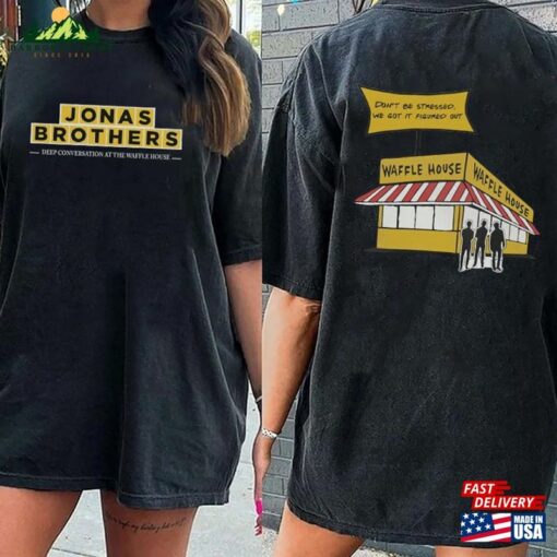 Comfort Colors® Jonas Brothers Waffle House Shirt Five Albums One Night Tour Gift For Fans Unisex Sweatshirt