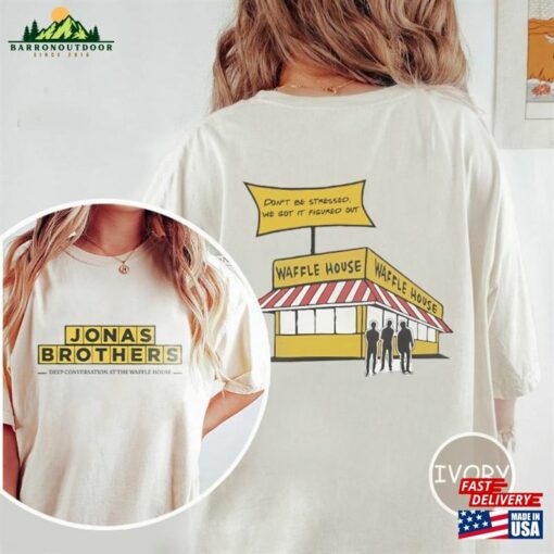 Comfort Colors® Jonas Brothers Waffle House Shirt Five Albums One Night Tour Gift For Fans Unisex Sweatshirt