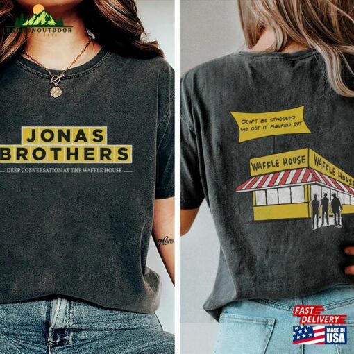 Comfort Colors® Jonas Brothers Waffle House Shirt Merch 2 Sides Sweatshirt Unisex T-Shirt