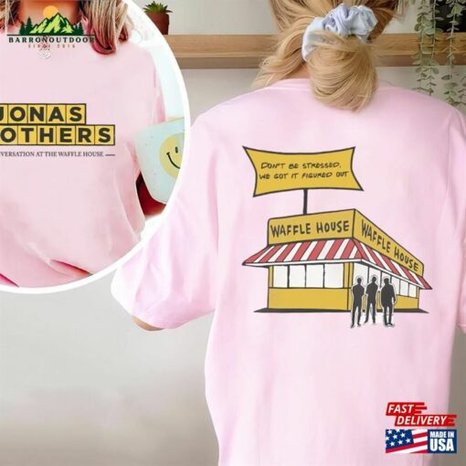 Comfort Colors® Jonas Brothers Waffle House Shirt Merch 2 Sides Sweatshirt Unisex T-Shirt