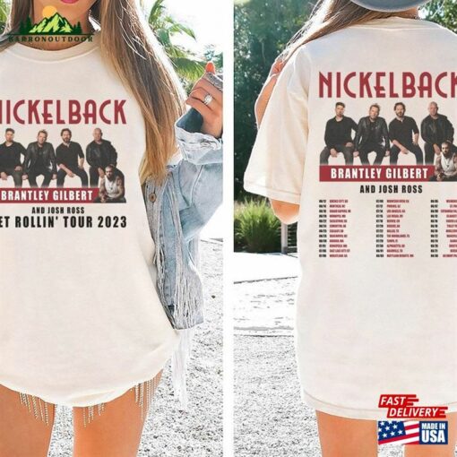 Comfort Colors® Nickelback Get Rollin’tour 2023 Shirt Band Concert Hoodie T-Shirt