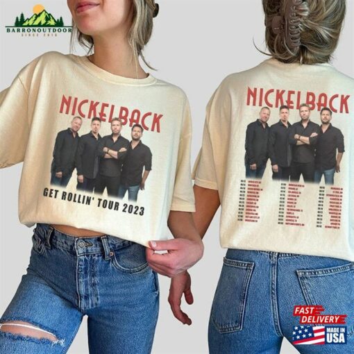 Comfort Colors® Nickelback Get Rollin’tour 2023 Shirt T-Shirt Classic