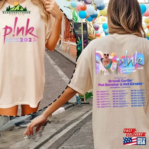 Comfort Colors® P!Nk Summer Carnival 2023 Trustfall Album Tee Pink Singer Tour Hoodie Classic