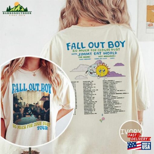 Comfort Colors® Vintage Fall Out Boy Tour 2024 T-Shirt Fob So Much For 2Our Dust Shirt Sweatshirt