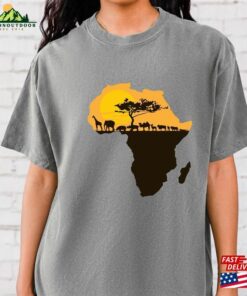 Comfort Colors Africa Map Shirt Juneteenth Black History Month Gift Classic T Shirt 2