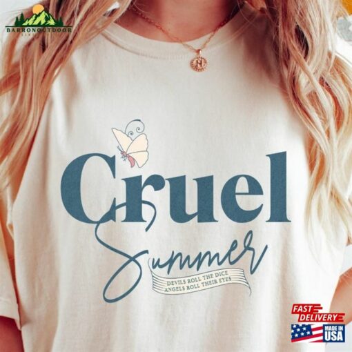 Comfort Colors Cruel Summer Devils Roll The Dice Graphic Tee Music Fans Shirt T-Shirt Unisex