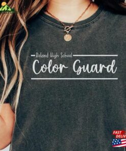 Comfort Colors Customized Colorguard Shirt Retro Personalized Color Guard Custom Matching Team Tee T-Shirt Unisex