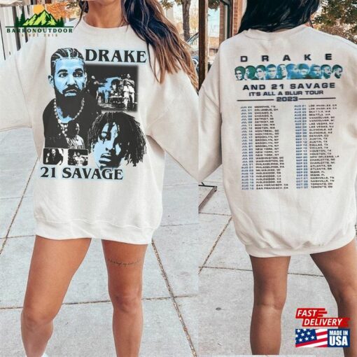 Comfort Colors Drake 21 Savage Tour Shirt It Unisex Sweatshirt