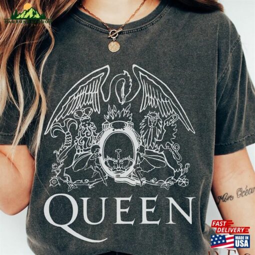 Comfort Colors Freddie Mercury Queen Band Shirt Festival Clothing Rock T-Shirt Hoodie Classic