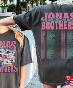 Comfort Colors Jonas Brothers Double Sided T Shirt Tour Shirt Concert 2023 Retro Unisex Gift Classic 1