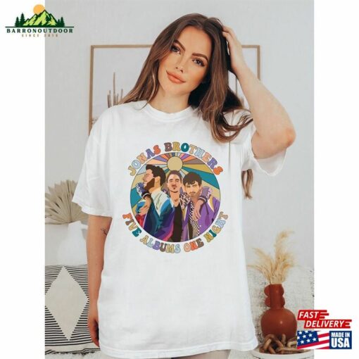 Comfort Colors Jonas Brothers Shirt Five Albums One Night Tour 2023 Joe Classic T-Shirt