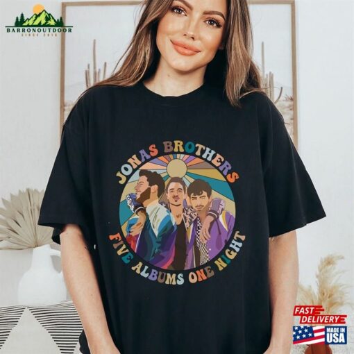 Comfort Colors Jonas Brothers Shirt Five Albums One Night Tour 2023 Joe Classic T-Shirt