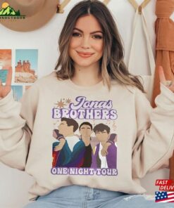 Comfort Colors Jonas Brothers Shirt One Night Five Albums Tour 2023 T-Shirt Sweatshirt
