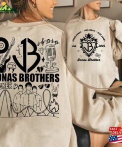 Comfort Colors Jonas Brothers Tracklist Shirt 2 Sides One Night Five Albums Unisex Classic