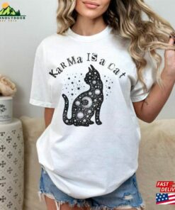 Comfort Colors Karma Is A Cat Swiftie T Shirt Vibes Unisex Sweatshirt
