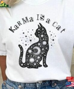 Comfort Colors Karma Is A Cat Swiftie T Shirt Vibes Unisex Sweatshirt