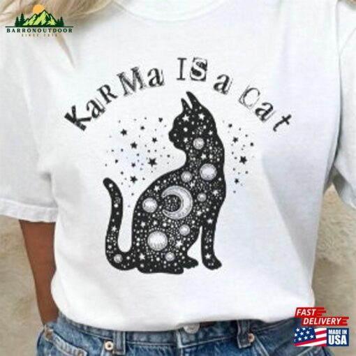 Comfort Colors Karma Is A Cat Swiftie T Shirt Vibes Unisex Sweatshirt