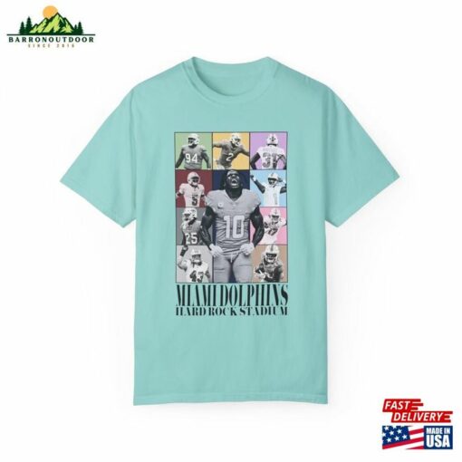 Comfort Colors Miami Dolphins The Eras Tour Taylor Swift Inspired Unisex Garment Dyed T-Shirt Nfl Gameday Gifts For Her Hoodie