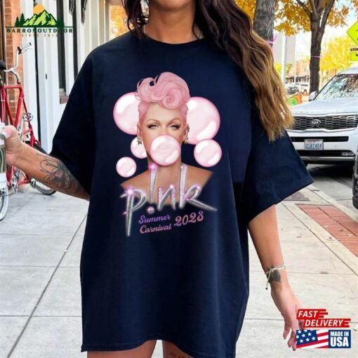 Comfort Colors P!Nk Summer Carnival 2023 Trustfall Album Tee Pink Singer Tour T-Shirt Sweatshirt