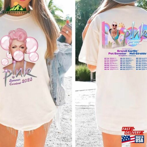 Comfort Colors P!Nk Summer Carnival 2023 Trustfall Album Tee Pink Singer Tour Unisex T-Shirt