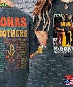 Comfort Colors Retro Jonas Brothers Album Shirt Five Albums One Night Sweatshirt T Shirt 1
