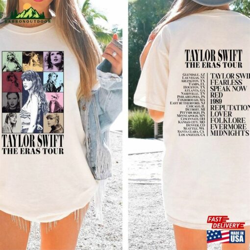 Comfort Colors The Eras Tour 2 Sides Shirt 2023 T-Shirt Midnights Album Sweatshirt Classic