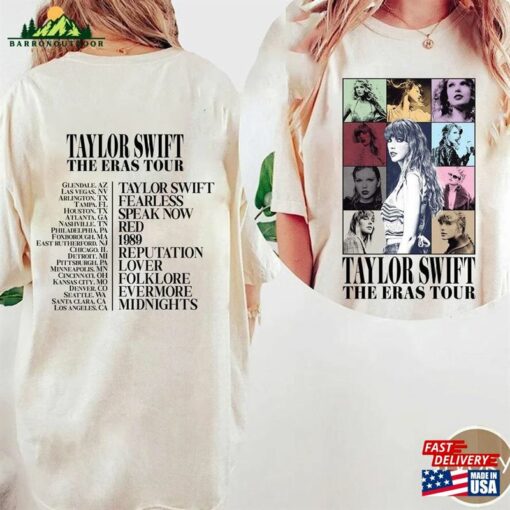 Comfort Colors The Eras Tour 2 Sides Shirt 2023 T-Shirt Midnights Album Sweatshirt Classic