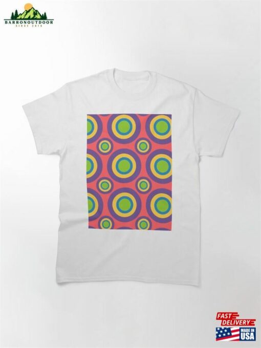 Concentric Circles Vibrant Interplay Of Colors Classic T-Shirt Sweatshirt