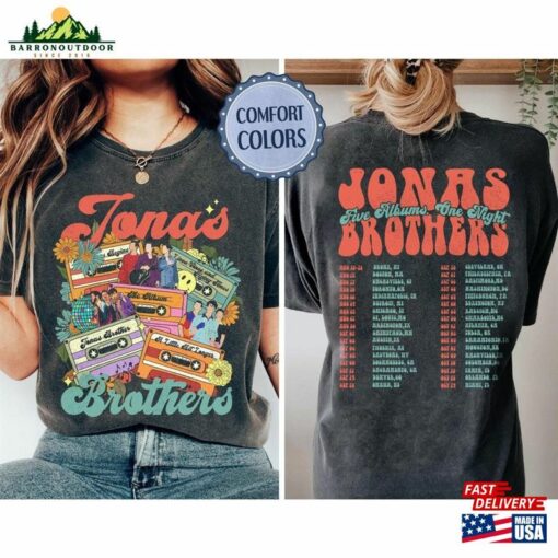 Concert 2023 Retro Unisex T-Shirt 90S Jonas Brothers Tee Comfort Colors Shirt Hoodie