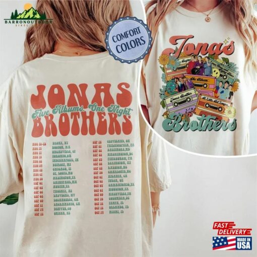 Concert 2023 Retro Unisex T-Shirt 90S Jonas Brothers Tee Comfort Colors Shirt Hoodie