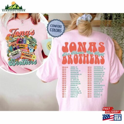 Concert 2023 Retro Unisex T-Shirt 90S Jonas Brothers Tee Comfort Colors Shirt Hoodie