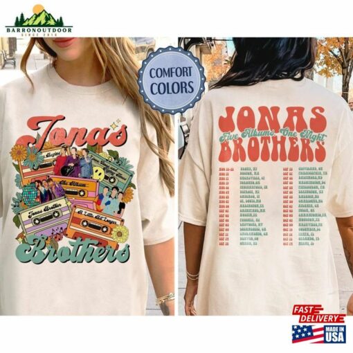 Concert 2023 Retro Unisex T-Shirt 90S Jonas Brothers Tee Comfort Colors Shirt Hoodie