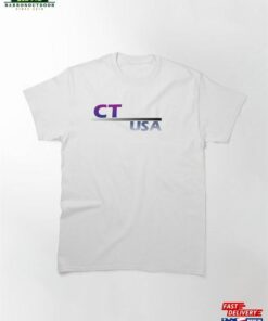 Connecticut Usa Icon Textile Design Classic T-Shirt Sweatshirt Hoodie