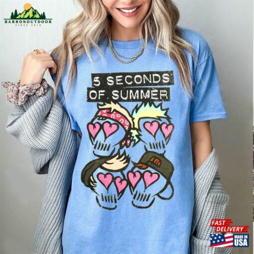 Cool 5 Seconds Of Summer Skulls Heart Shirt 5Sos Merch Sweatshirt Hoodie