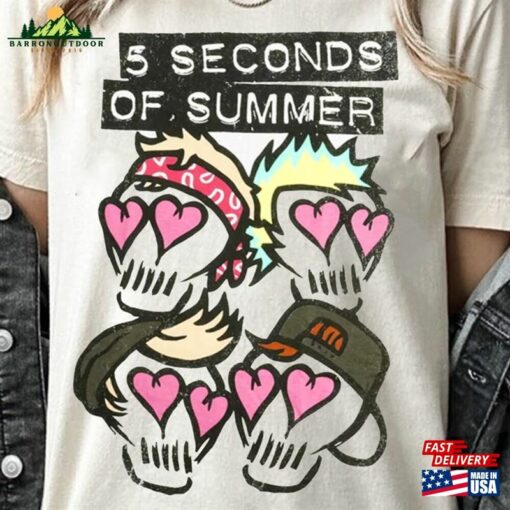 Cool 5 Seconds Of Summer Skulls Heart Shirt 5Sos Merch Sweatshirt Hoodie