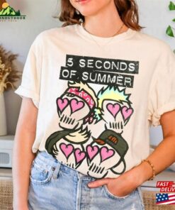 Cool 5 Seconds Of Summer Skulls Heart Shirt 5Sos Merch Sweatshirt Hoodie 4