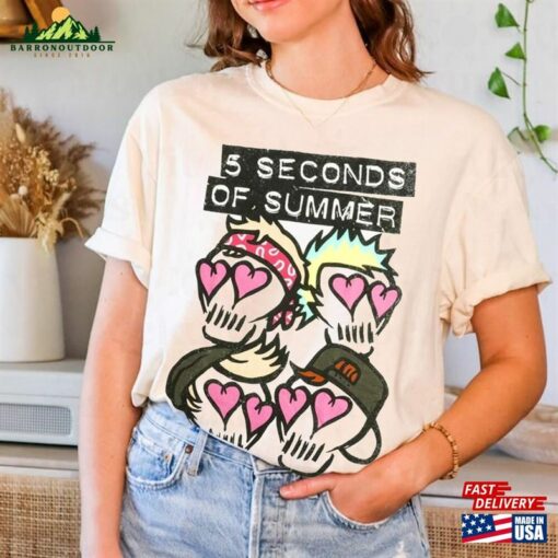 Cool 5 Seconds Of Summer Skulls Heart Shirt 5Sos Merch Sweatshirt Hoodie