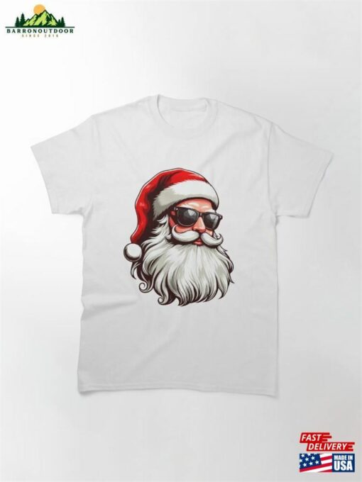 Cool Santa Claus Christmas Classic T-Shirt Unisex