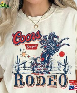 Coors Cowboy T-Shirt Cowgirl Gift Shirt Retro Comfort Colors Hoodie Unisex