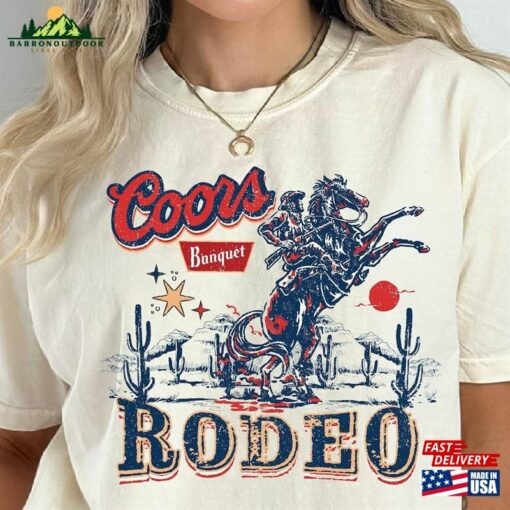 Coors Cowboy T-Shirt Cowgirl Gift Shirt Retro Comfort Colors Hoodie Unisex