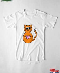Copy Of Cute Black Cat With Love Heart Long T Shirt Sweatshirt 4