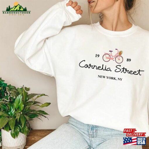 Cornelia Street Sweatshirt Shirt Floral Bike Sweater Classic Hoodie