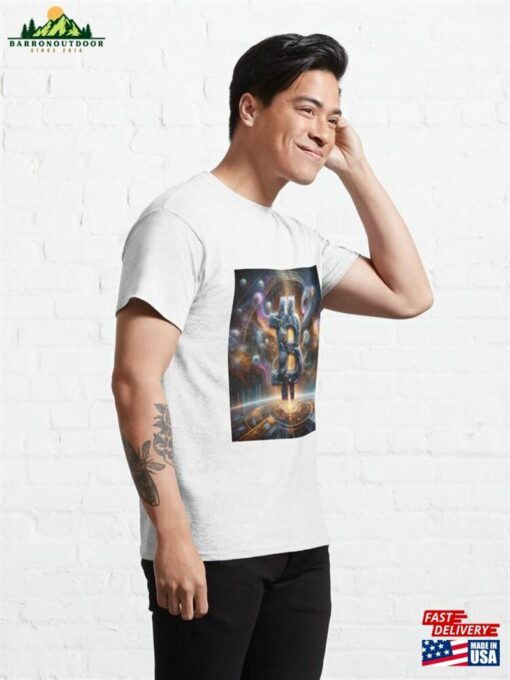 Cosmic Blockchain Odyssey Classic T-Shirt Unisex