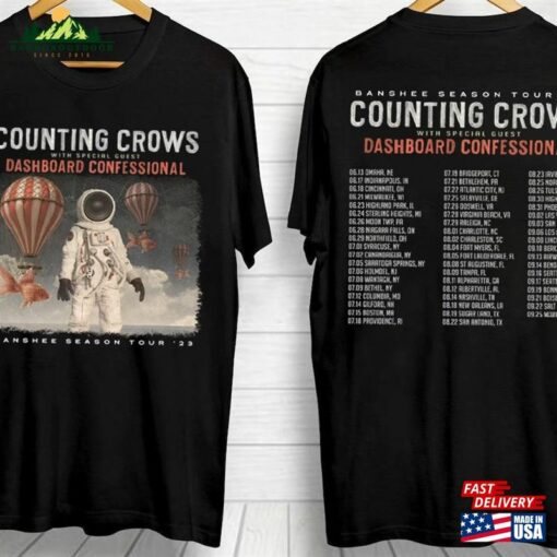 Counting Crows Banshee Season Tour 2023 T-Shirt Concert Shirt Hoodie