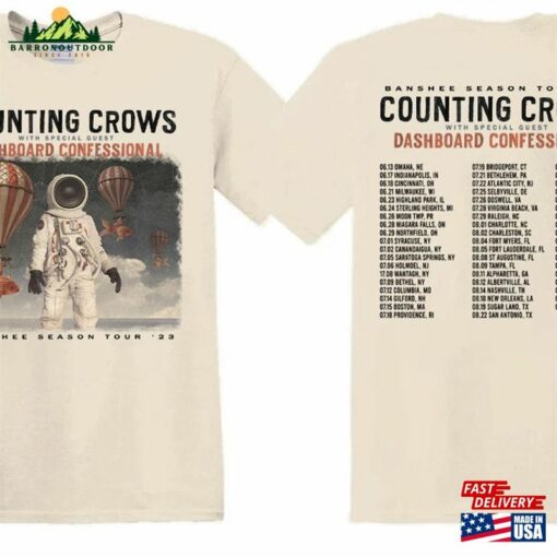 Counting Crows Banshee Season Tour 2023 T-Shirt Concert Shirt Hoodie