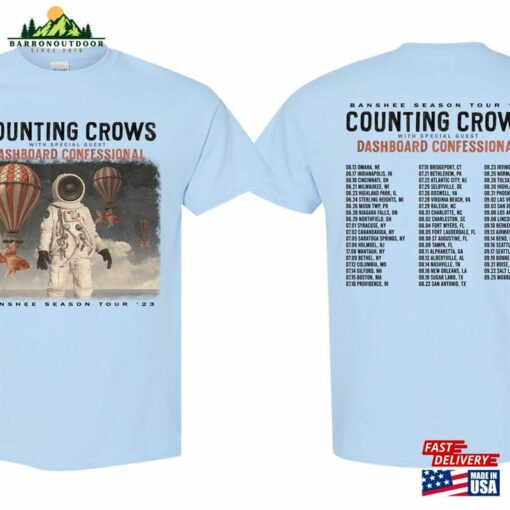 Counting Crows Banshee Season Tour 2023 T-Shirt Concert Shirt Hoodie