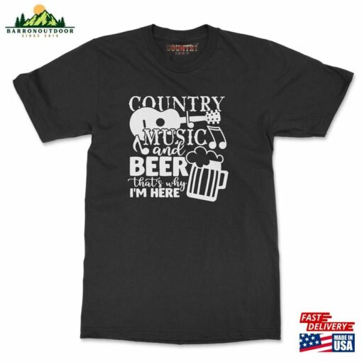 Country Music And Beer T-Shirt Amp Western Classic