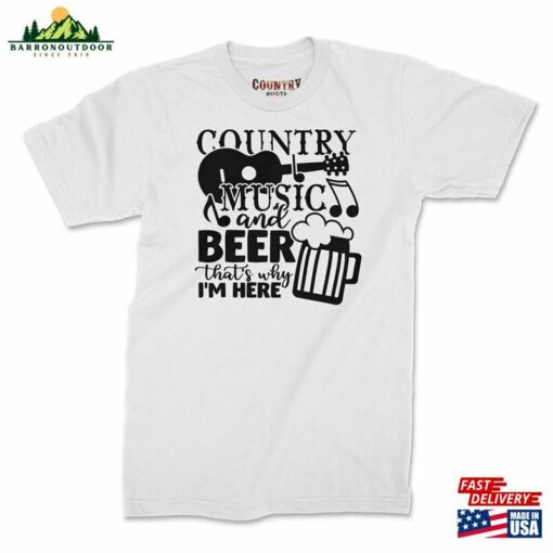 Country Music And Beer T-Shirt Amp Western Classic